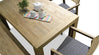 Calla dining table in natural wood tone