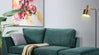 Ken Sofa in luxurious green velvet