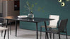 Elegant Black Marble Dining Table