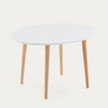 Oqui Oval Extendable Table (White Lacquer)