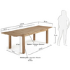 Isbel Extendable Dining Table (1.4m/2.2m) (As-Is)